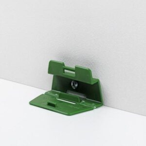 Úchyt na soklové lišty Parador SL2, HL1, HL2, HL3, zelený plastový 475750 (24 ks/bal + skrutky + hmoždinky)