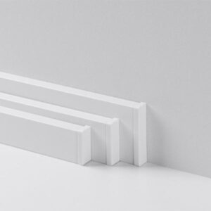 Prvky Parador k lište SL3, SL5, SL18, typ 2, Biele 1602610 Ukončenie ľavé+pravé (1+1 ks/bal)
