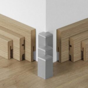 Prvky Parador k lište SL3, SL5, SL18, typ 2, Striebro 1602613 Roh vonkajší (2 ks/bal)