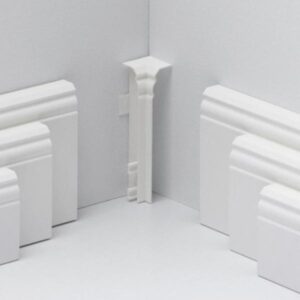 Prvky Parador k lište HL 1, HL 2, HL 3, typ 2, Biele 1739849 Roh vnútorný (2 ks/bal)