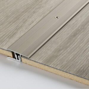 Transition profile in aluminium for vinyl and laminate flooring Stainless steel, floor coverings 7–15 mm, stainless steel, 1740058, 1000x34x0 mm