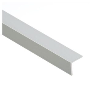 Profil AL rohový 15x15 mm, elox Striebro 01, 2 m, K1515 Cezar (hr. 1,5 mm)