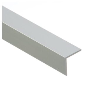 Profil AL rohový 20x20 mm, elox Striebro 01, 2 m, K2020 Cezar (hr. 1,5 mm)