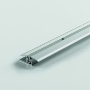 Transition profile in aluminium for engineered wood flooring Silver floor coverings 8-18 mm silver 1739870 1000x45x0 mm