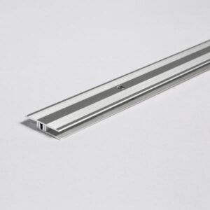 Transition profile in aluminium for Design flooring coverings Silver, floor coverings 4-9 mm silver 1744327 1000x34x7 mm