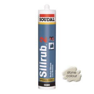 Silikón Soudal Silirub 2 stone colour 300 ml neutrálny OXIM (EAN 5411183008878)