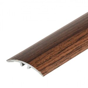 Profil AL prechodový 30 mm, fólia Teak 24, 2,7 m, narážací oblý, LW30 Cezar