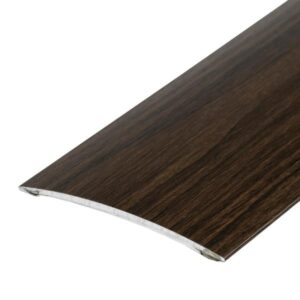 Profil AL prechodový 80 mm, fólia Wenge 25, 2 m, samolepiaci oblý, LPO80K Cezar