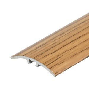 Profil AL prechodový 47 mm, fólia Dub 12, 0,93 m, samolepiaco-narážací oblý, LW475w1 Cezar