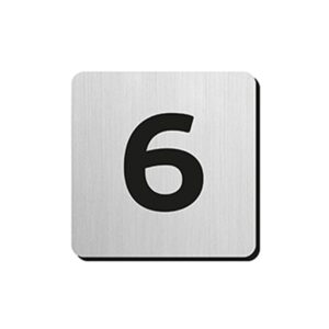 JNF - PIKTOGRAM ČÍSLICA "6" IN.34.300 - 75 mm - nalepovacia