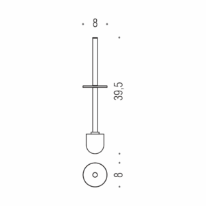 CB - SQUARE B9958 - Náhradná WC kefa