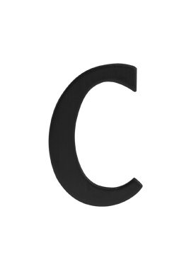 SO - BB992 - DOMOVÉ PÍSMENO "C" - 43 mm