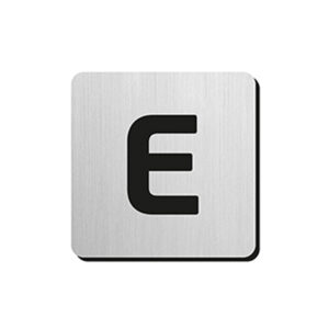 JNF - PIKTOGRAM PÍSMENO "E" - IN.34.300 - 75 mm - nalepovacie