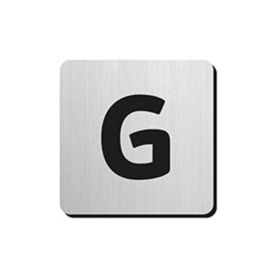 JNF - PIKTOGRAM PÍSMENO "G" - IN.34.300 - 75 mm - nalepovacie