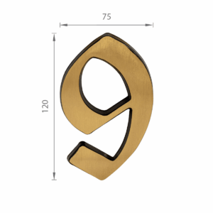 SS - DOMOVÁ ČÍSLICA  "9" -  120 mm