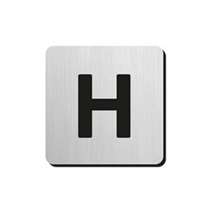 JNF - PIKTOGRAM PÍSMENO "H" - IN.34.300 - 75 mm - nalepovacie