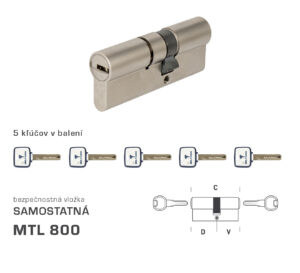 MTL - Mul-T-Lock MTL800 S obojstranná BSZ