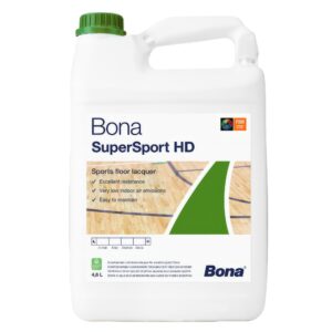 Lak Bona SuperSport HD mat 5 L 2-zložkový vrchný PU na vodnej báze (4,59 L lak + 0,41 L tužidlo)