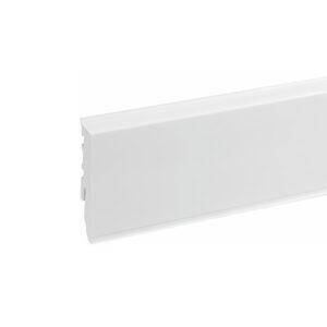 Lišta soklová PVC Cezar MASTERLINE 60 Biela (RAL 9003) 61,5x17,1x2200 mm