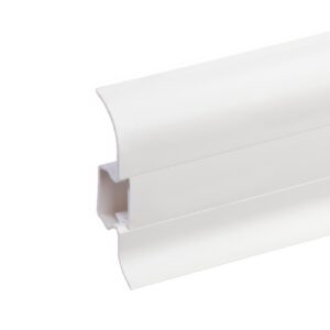 Lišta soklová PVC Cezar PREMIUM Classic Biela RAL 9003 Mat 59x22x2200 mm