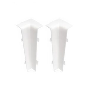 Prvky Cezar Hi Line Prestige 75 Biela Lesklá (RAL9003) - Roh vnútorný k soklovej lište 75 mm (2 ks/bal)