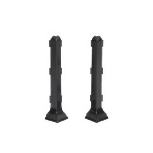 Prvky Cezar LP80 Sivá tmavá RAL7021 - Roh vonkajší k AL soklovej lište 80 mm (2 ks/bal)