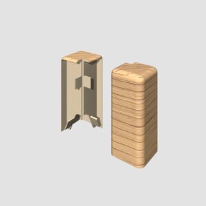 Prvky Egger 58 "cubical" Dub cappuccino - Roh vonkajší 1839919 (2 ks/bal)