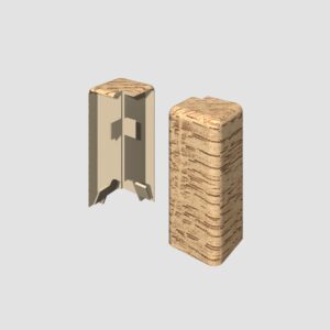 Prvky Egger 58 "cubical" Dub prírodný - Roh vonkajší 1839901 (2 ks/bal)