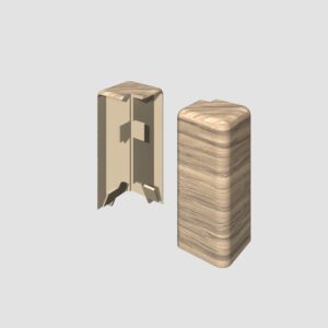 Prvky Egger 58 "cubical" Dub šedý - Roh vonkajší 1839959 (2 ks/bal)