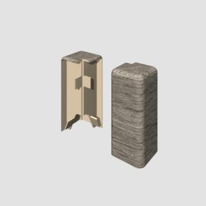 Prvky Egger 58 "cubical" Dub sivý - Roh vonkajší 1839911 (2 ks/bal)