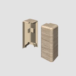 Prvky Egger 58 "cubical" Dub sivý svetlý - Roh vonkajší 1839951 (2 ks/bal)