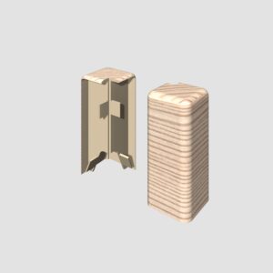 Prvky Egger 58 "cubical" Jaseň béžový - Roh vonkajší 1839563 (2 ks/bal)