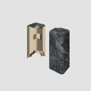 Prvky Egger 58 "cubical" Kameň čierny - Roh vonkajší 1839883 (2 ks/bal)