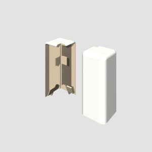 Prvky Egger 58 "cubical" Universal biele - Roh vonkajší 1839875 (2 ks/bal)