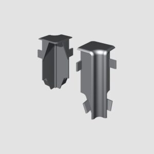 Prvky Egger 58 "cubical" Universal strieborné - Roh vnútorný 1860349 (2 ks/bal)