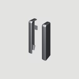 Prvky Egger 58 "cubical" Universal strieborné - Ukončenie ľavé+pravé 1860348 (1+1 ks/bal)