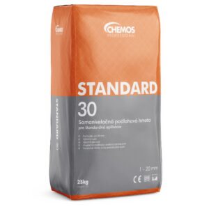 Samonivelačná podlahová hmota Chemos STANDARD 30 cementová 25 kg