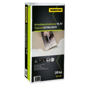 Samonivelačná podlahová hmota Murexin TopLevel EXTRA 220 R (SL52) rýchla, cementová 25 kg (60 MPa)